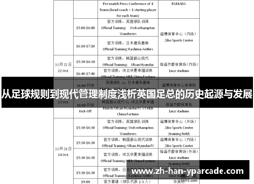 从足球规则到现代管理制度浅析英国足总的历史起源与发展